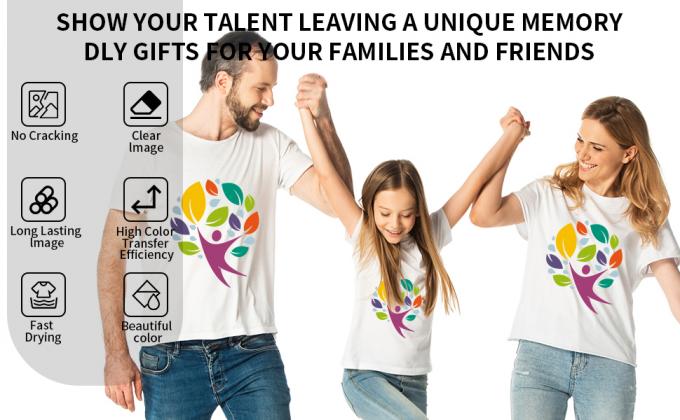 A4 / A3 DTF yazıcı filmi soğuk kabuk 75U kalınlığı PET serbest bırakma filmi yapışkan değil 0