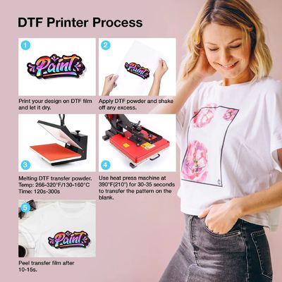 13 inç 33 cm DTF Açık PET Isı Transfer Kağıdı Soğuk ve Sıcak Peel DTF Transfer Kağıdı Tüm DTF Yazıcıları ve Malzemeleri için