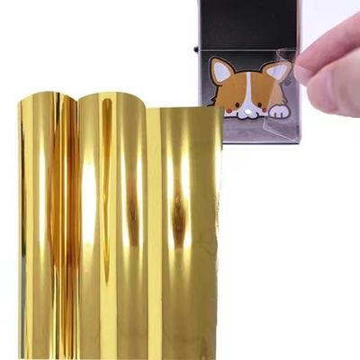 60cmx100m Şeffaf UV Film Altın Gümüş Beyaz Ab Pet Film Baskı Dtf UV Pet Film