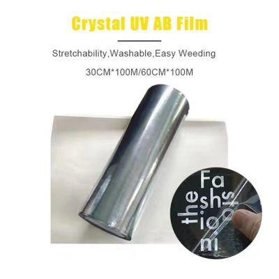 Altın Gümüş UV DTF Transfer Filmi Beyaz Şeffaf Ab Pet Filmi Cep Telefonları için