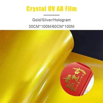 Dijital UV Baskı Malzemesi UV Transfer Etiketler Logo Altın Folyo DTF Yazıcı Filmi