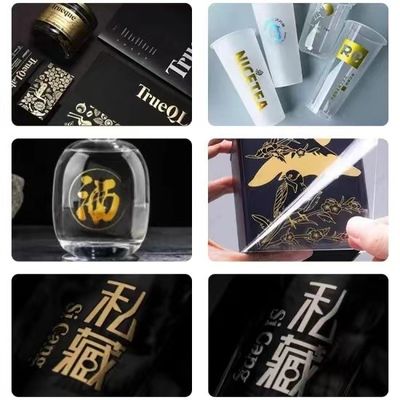 Dijital UV Baskı Malzemesi UV Transfer Etiketler Logo Altın Folyo DTF Yazıcı Filmi