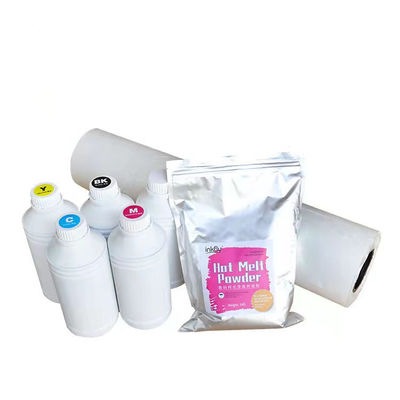 42cm Çift Yanlı Mat DTF Hot Peel Film Roll 75mic DTF Baskı Filmi Giyim İçin
