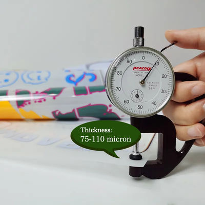30cm*100m 75U Kalınlığı Çıkarma Pet Film Rulo Çift taraflı Soğuk Peel Sıcak Peel Sıcak Şeffaf Film 30cm Tişört DTF için