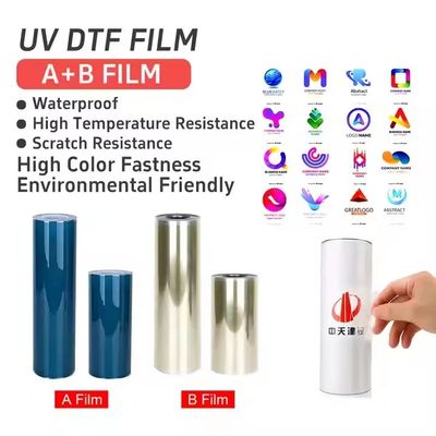 UV Dtf Transfer Ab Pet Film Roll Ab Film Transfer Dtf Pet A3 UV yazıcı için 30cm UV Dtf Film