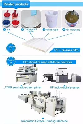 Soğuk Peeling Giyim Offset Baskı Filmi Isı Direnci Parlak / Mat Yüzey Bitirme