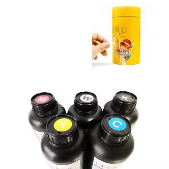 UV Sert Yumuşak Mürekkep XP600 TX800 Dx5 Dx7 Yazdırma Başlığı için CMYKW Rengi 500ML