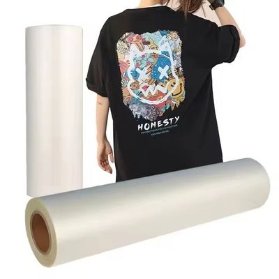 DTF Film Sıcak Peel Çift Mat 30cm*100m Anında Peel beyaz mürekkep baskı filmi