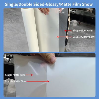 75mikron Mat Instant Hot Peel 60cm*100m DTF T-shirt için basılı rulo filmi