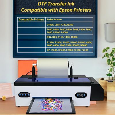 DTF mürekkep Beyaz1000ml Su bazlı DTF Mürekkep Pigment Mürekkep Epson XP600 L1800 için