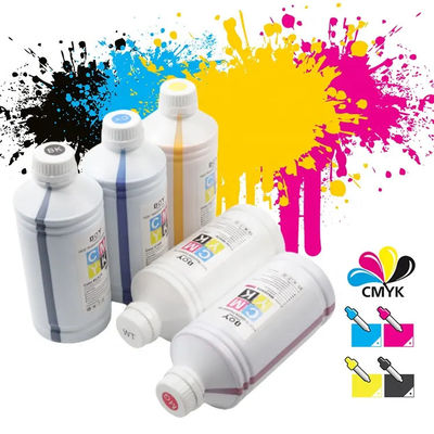 1000ml CMYK Isı Transfer Tekstil Baskı Epson I3200 için Beyaz DTF Mürekkep