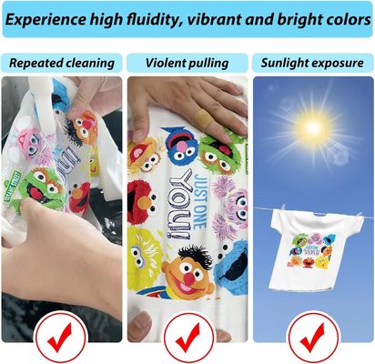 1000ml CMYK Isı Transfer Tekstil Baskı Epson I3200 için Beyaz DTF Mürekkep