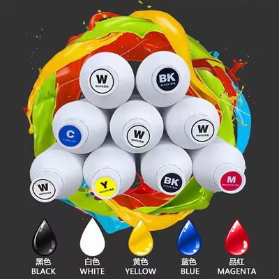 Çevre dostu T-shirt için beyaz soğutucu Dijital DTF mürekkep 100ml baskı