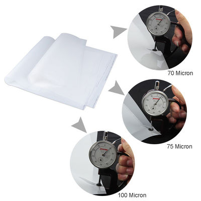 48*64cm Silikon PET Filmi Offset / Ekran Baskı için 75mic Mat Polyester Filmi