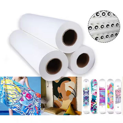 95GSM 44 inç*400m Epson Sublimasyon Kağıdı Polyester Kumaş için Rol