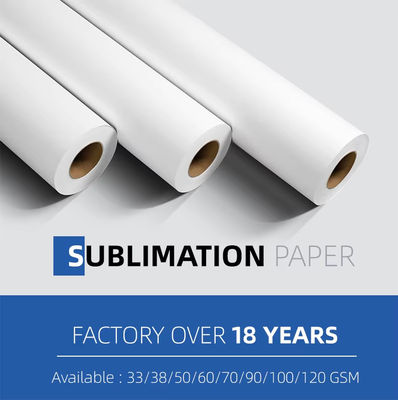 Polyester 100 gramlık Sublimasyon Isı Transfer Kağıdı 60 Inch*100m