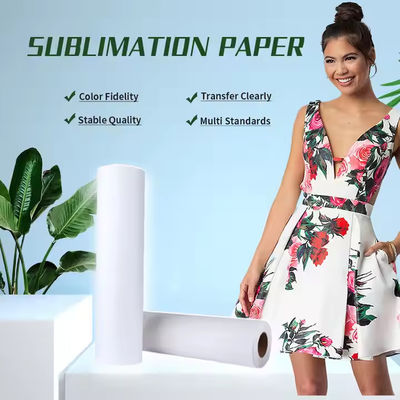 A4 Boyutlu Sublimasyon Kağıdı Giysi İçin Beyaz 100gm Transfer Kağıdı Rulo İçin Sublimasyon Baskı İçin