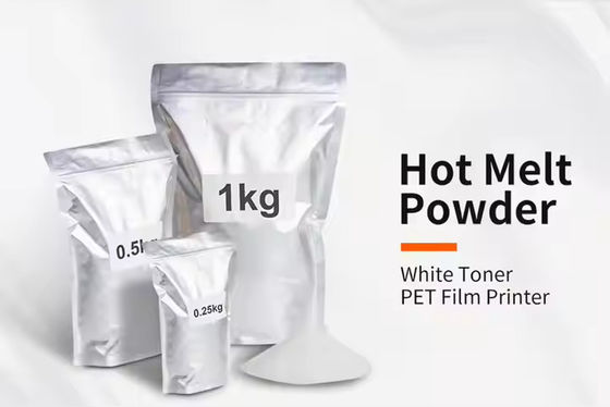 DTF Sıcak Erime Beyaz Siyah Yumuşak 25KG Torba DTF Baskı için TPU Yapıştırıcı Sakız