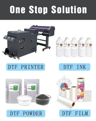 1000ml CMYK Beyaz DTF Mürekkepleri Filmine Doğrudan Mürekkep Atışlı Yazdırma Mürekkepleri Refinecolor DTF Yazıcısı İçin