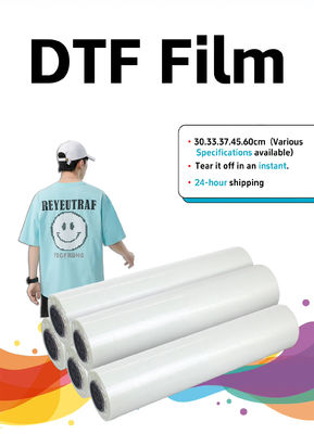 Dijital baskı performansı için 30cm Doğrudan Filme Soğuk Peel DTF Filmi
