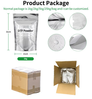 Beyaz mürekkep ısı transferi Tpu Dtf Sıcak erimiş toz yapıştırıcı termal 1kg 80mic