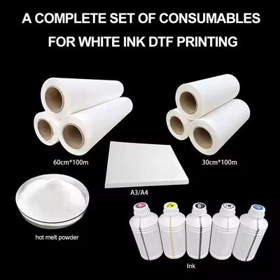 60cm*100m Rulo Sıcak Peel Çift Site Kaplı Özel Sıcaklık Transfer Dtf Pet Film