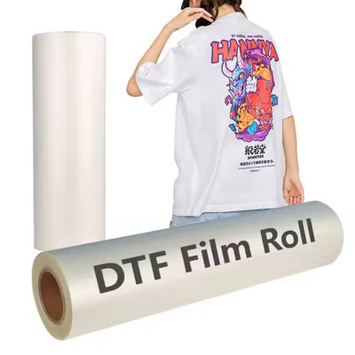 60cm*100m DTF PET Film beyaz mürekkep Anlık Sıcak ve Soğuk Peeling Mümkün