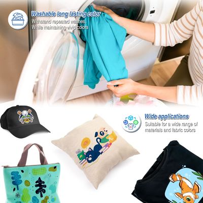Özel tasarımlar için 33CM x 100M DTF PET Roll 75 Mikron Beyaz Isı Transfer Film
