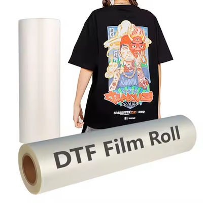 Özel tasarımlar için 60CM DTF Film 75mic, Soğuk ve Sıcak Peel Tişört ve Giysi için idealdir