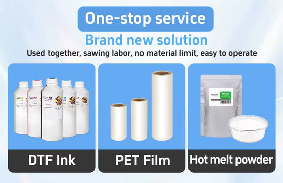 1440DPI Çözümlü DTF Yazıcı 2KW 12A CMYK W Baskı Mürekkebi Otomatik Alıcı