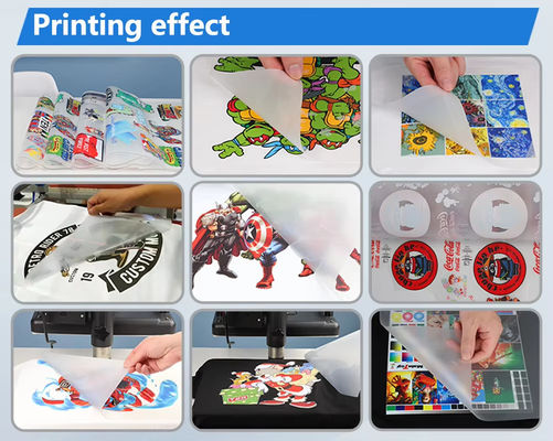 1440DPI Çözümlü DTF Yazıcı 2KW 12A CMYK W Baskı Mürekkebi Otomatik Alıcı
