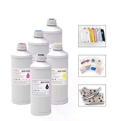 CMYK Beyaz 1000ml DTF Yazıcı Mürekkep Tişört Tekstil Baskı