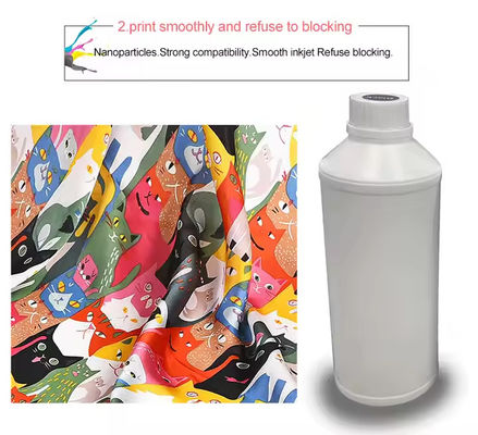 CMYK W Renkler 500ml Dtf Pigment Mürekkep Su Üzerine Basılı Yazıcı için Isı Transfer Baskı