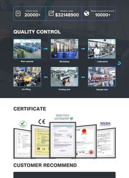 Çin DONGGUAN EASY PRINTING MATERIAL CO.,LTD Sertifikalar